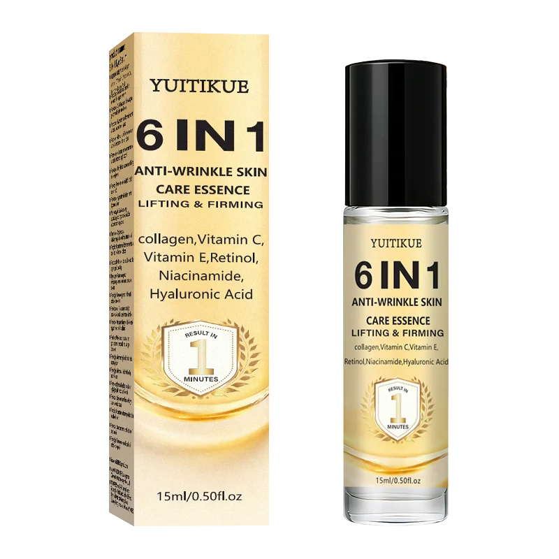Yuitikue 6in1 Anti Wrinkle Serum Lifting Firming Face Care Essence 15ml