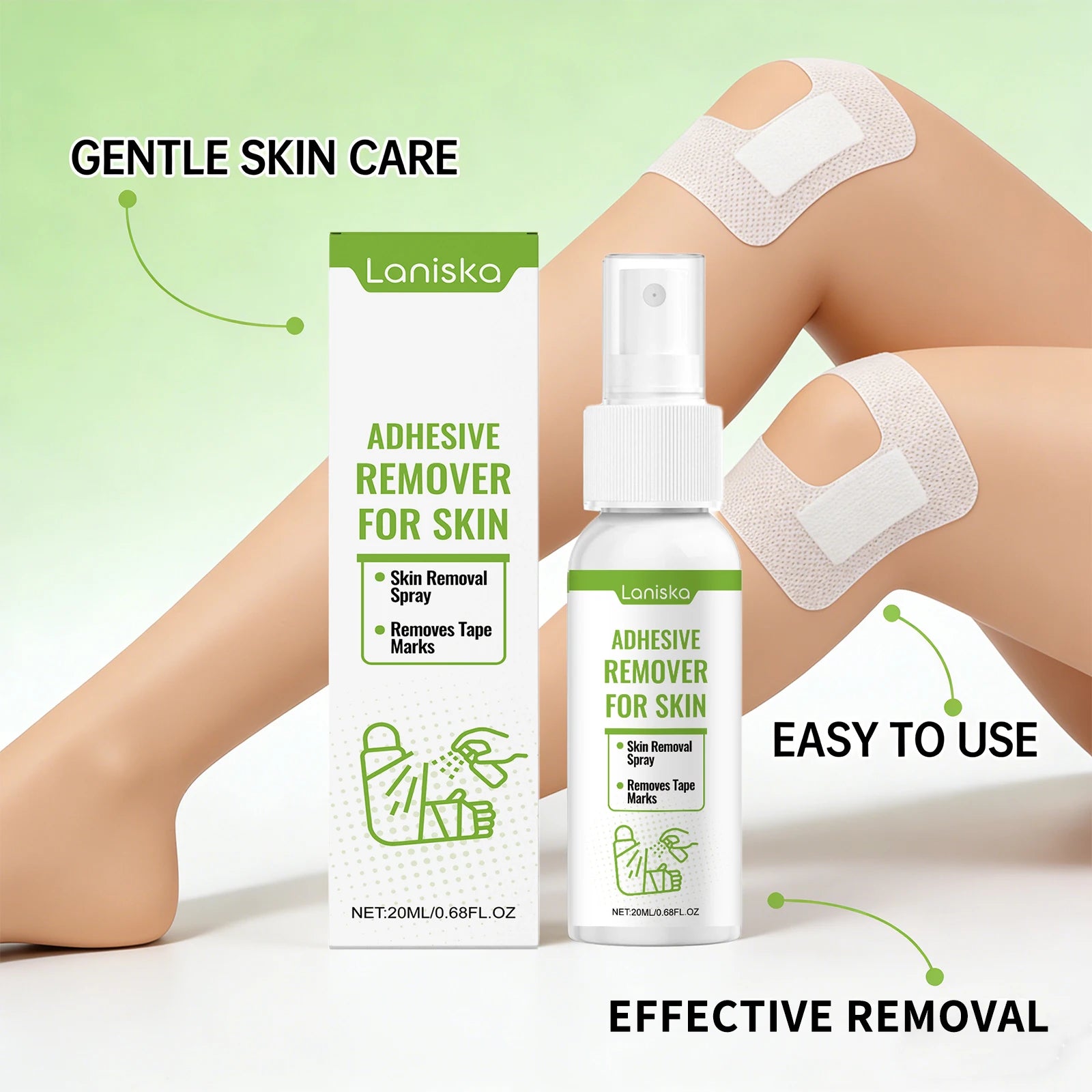 Gentle Adhesive Remover Spray for Skin Tape and Bandage Residue - 4