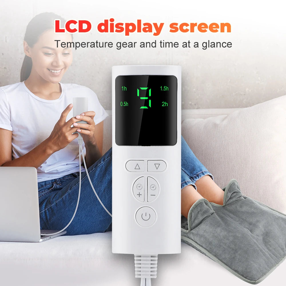 Electric Heated Foot Warmer with Adjustable Temperature and Timer - 13