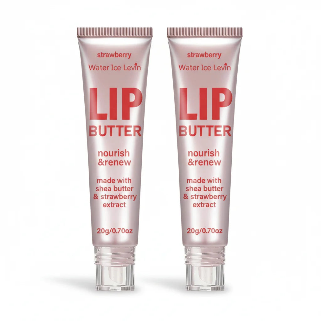 Strawberry Shea Butter Lip Balm Moisturizing and Renewing Lip Care 20g