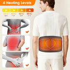 Cordless Heated Back Massage Belt with Air Compression