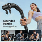 Dual-Head Percussion Massage Gun for Deep Tissue Muscle Relief