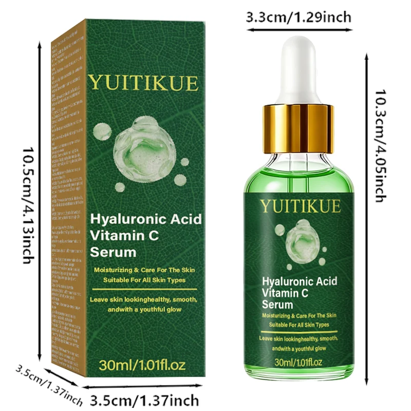 Vitamin C Hyaluronic Acid Facial Serum Brightening Moisturizing Essence - 14