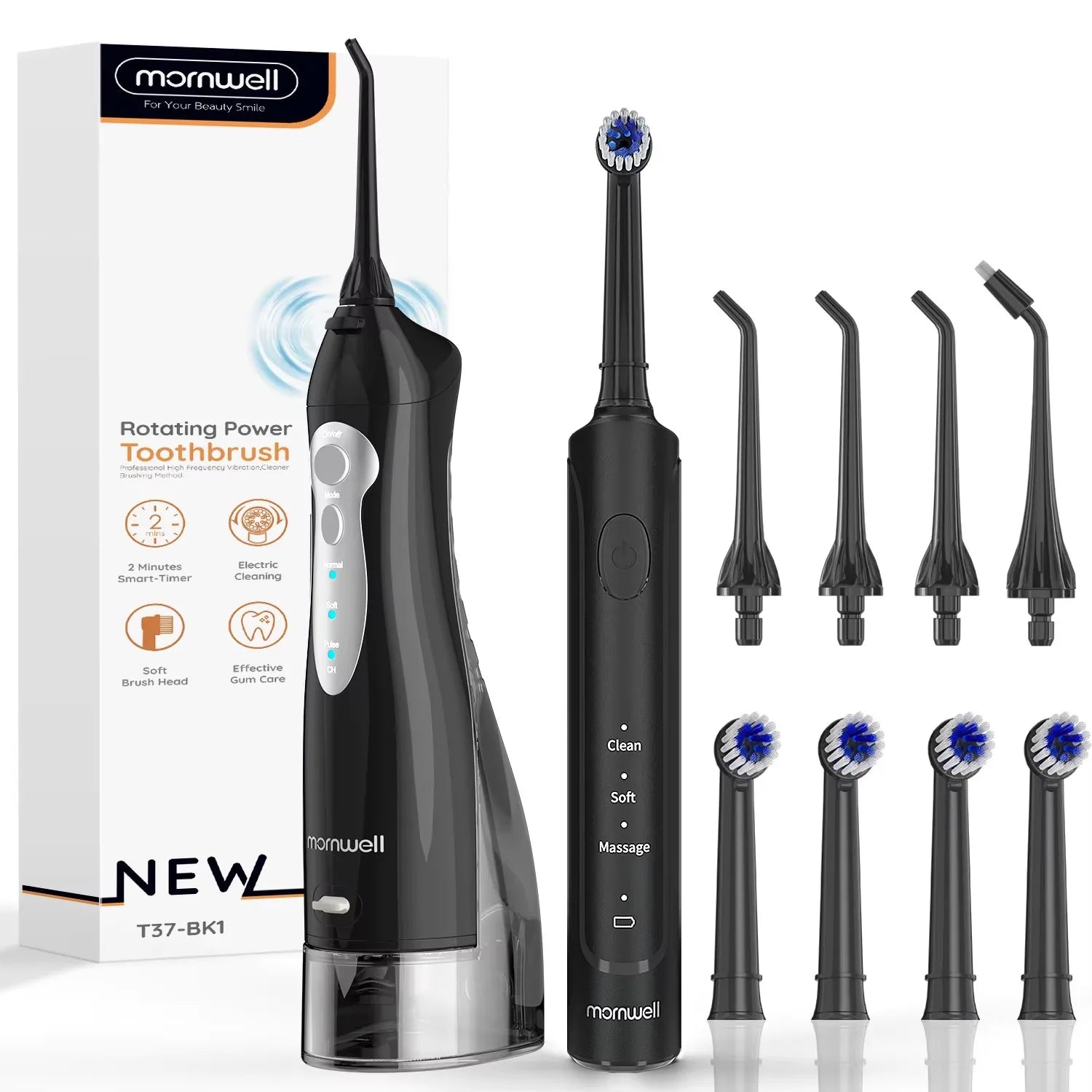 Electric Toothbrush and Water Flosser Oral Care Combo - 19