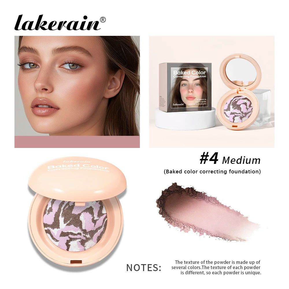 Baked Color Correcting Face Powder Foundation