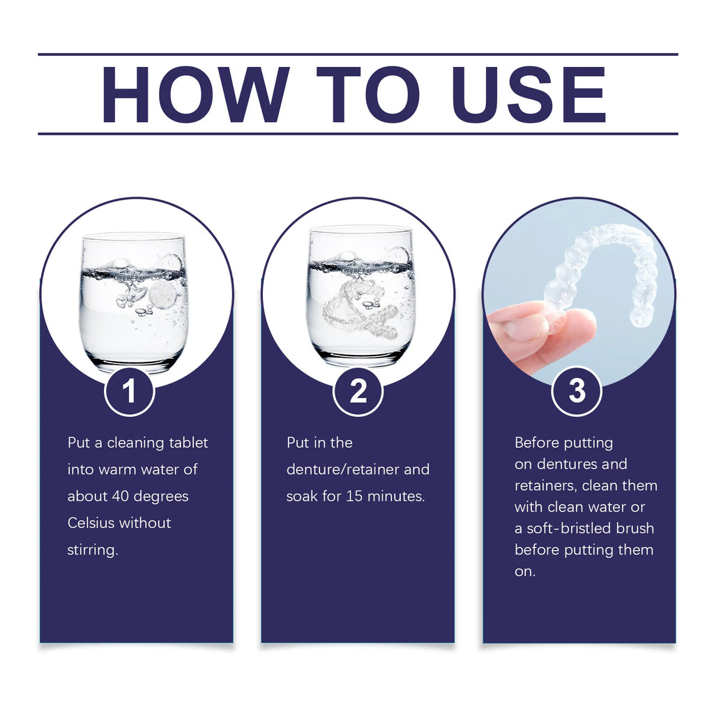 Effervescent Denture and Retainer Cleaning Tablets
