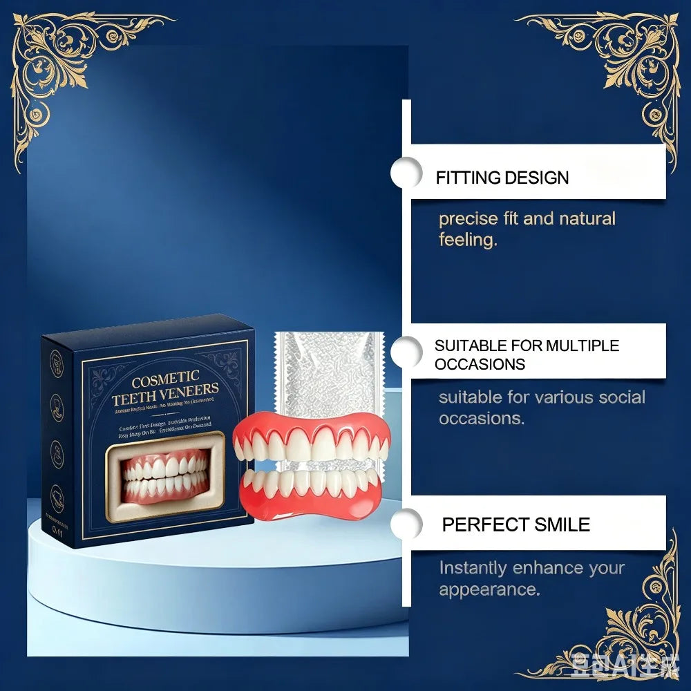 Custom Moldable Cosmetic Denture Set for Temporary Smile - 6