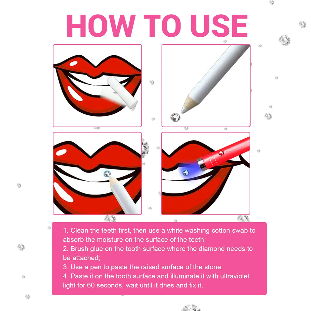 DIY Tooth Gem Kit for Sparkling Teeth Jewelry