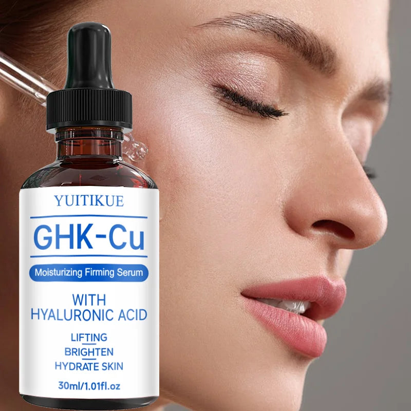 YUITIKUE GHK-Cu Hyaluronic Acid Face Serum Firming Hydrating Treatment