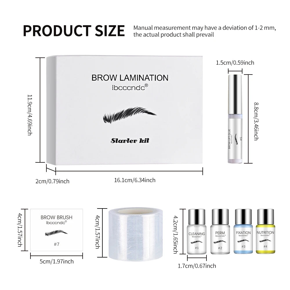 Professional Brow Lamination Kit for DIY Eyebrow Shaping and Setting