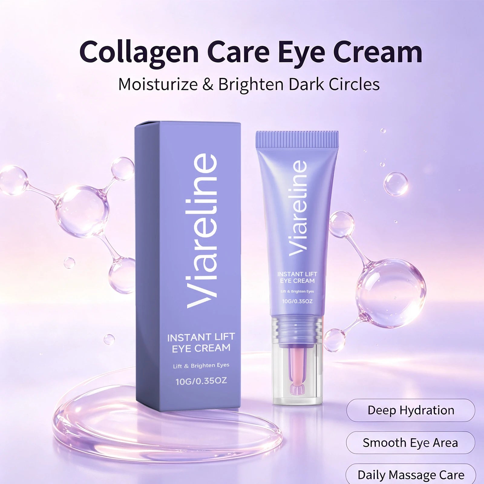 Collagen Hydrating Eye Cream for Dark Circles and Fine Lines - 4