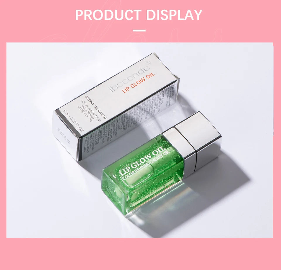 Hydrating Crystal Jelly Lip Glow Oil for Nourished Plump Lips