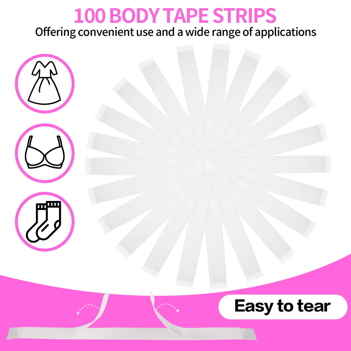 Invisible Fashion Tape and Body Glue Adhesive Set