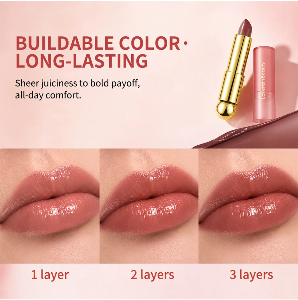 3-in-1 Tinted Hydrating Lip Oil Stick for Glossy Plump Lips