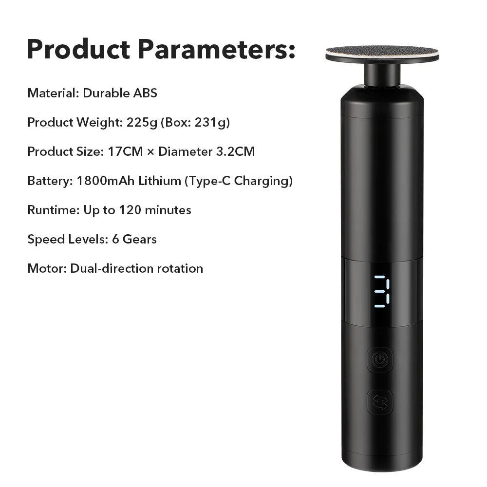 Electric Callus Remover for Smooth Feet and Heel Care