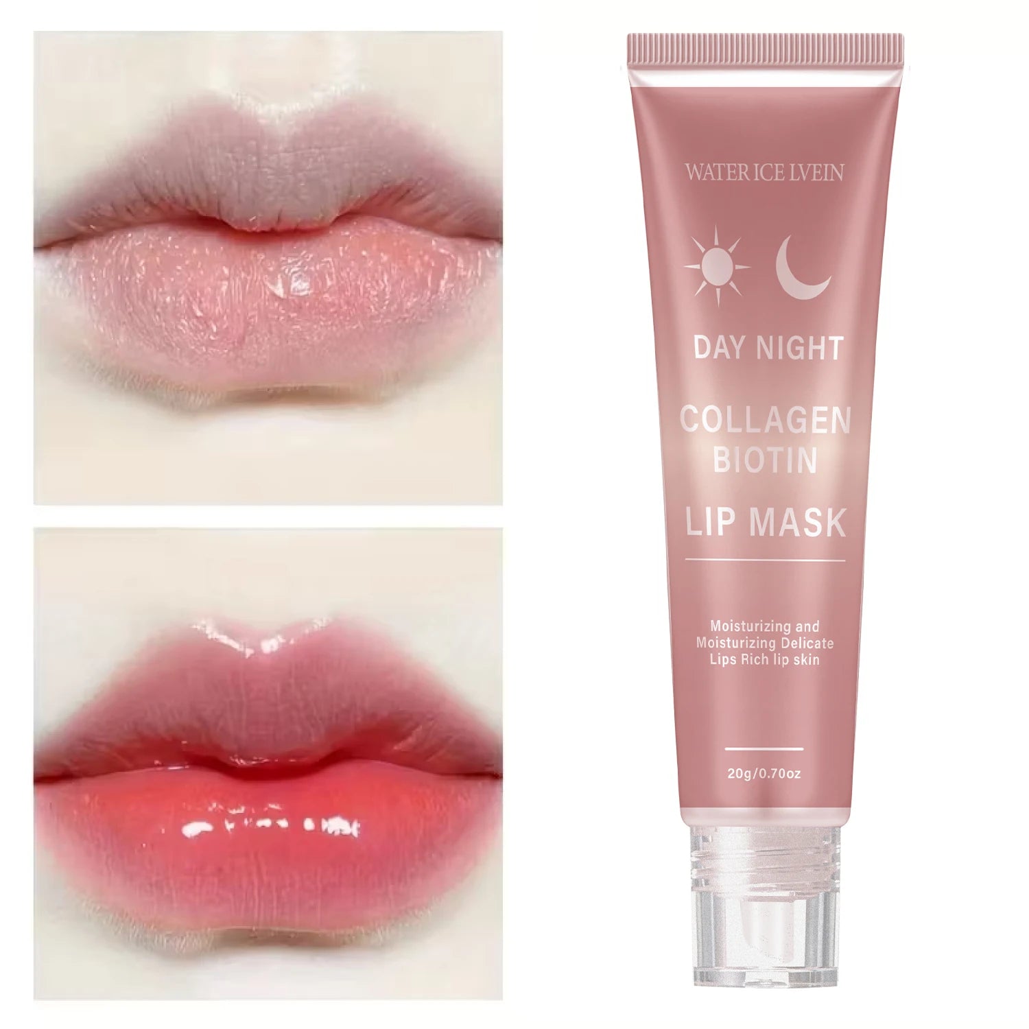 Collagen Biotin Lip Mask Hydrating Peptide Peel Off Lip Care Treatment - 5