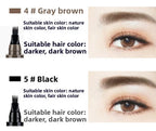 4-Tip Eyebrow Pencil Waterproof Liquid Brow Pen Microblading Pen
