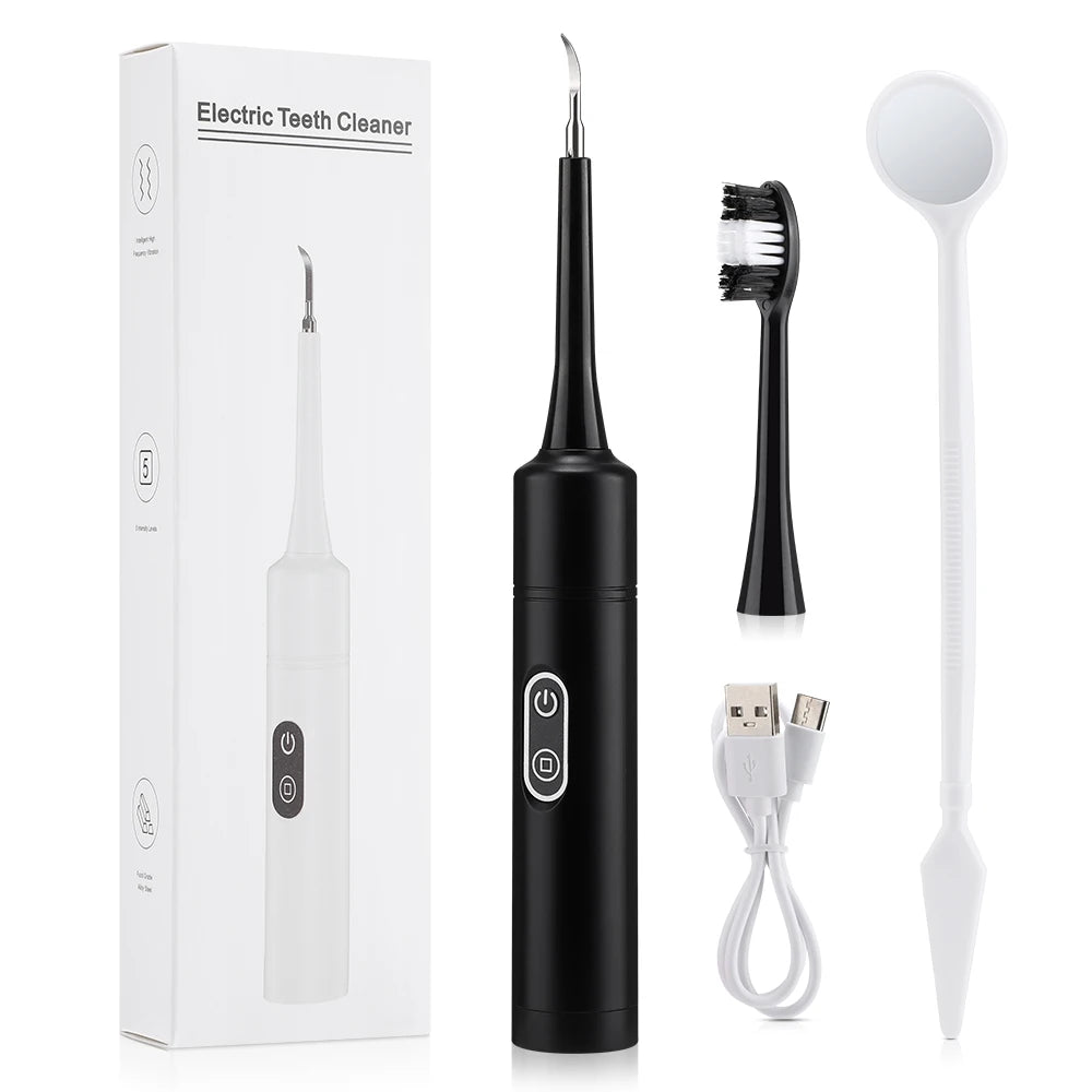 Electric Sonic Teeth Whitening and Plaque Removal Kit - 18