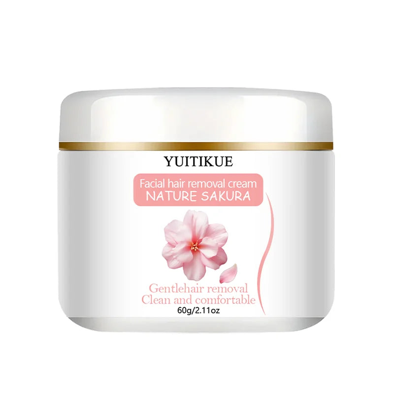 YUITIKUE Sakura Hair Removal Cream Gentle Facial Body Depilatory - 7