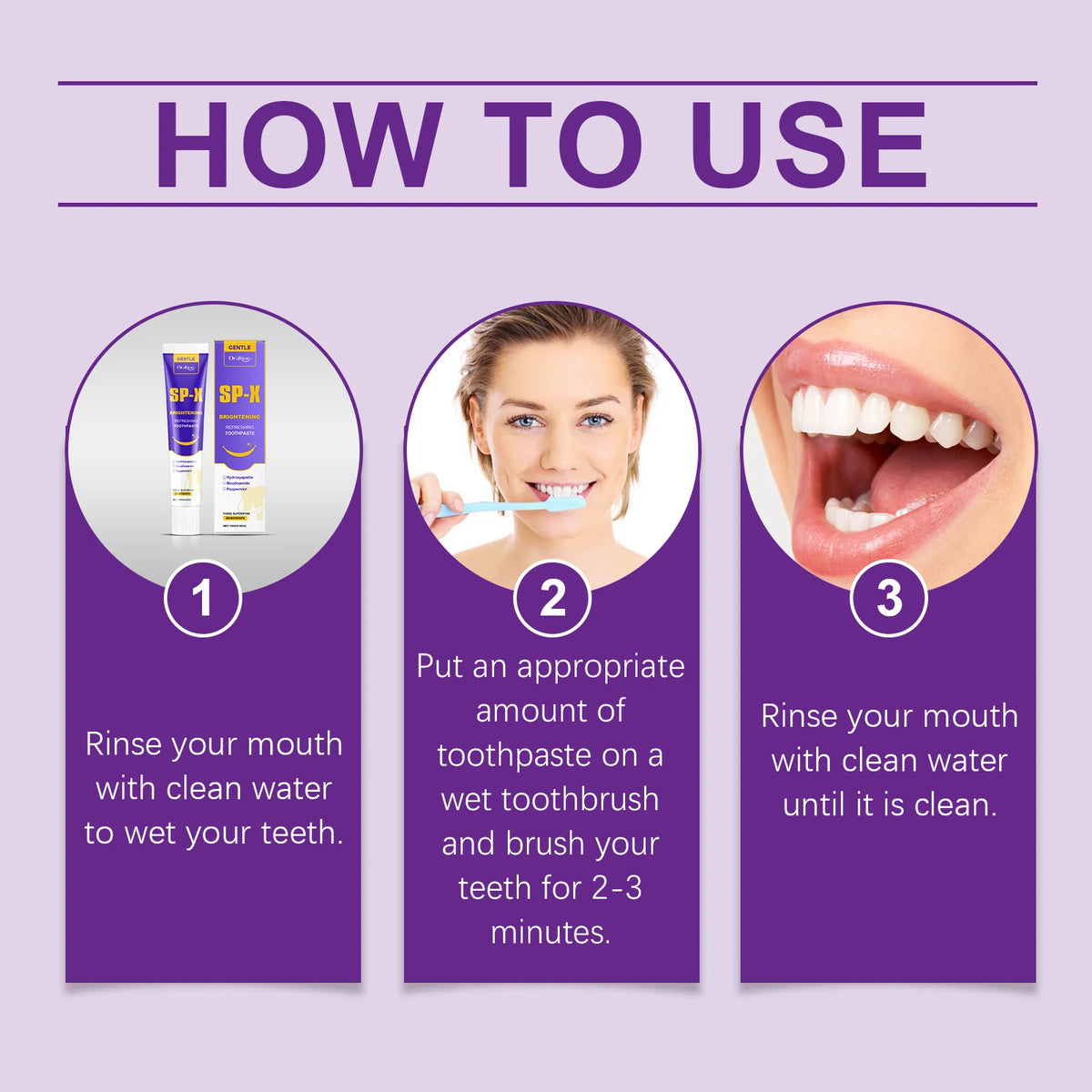 Brightening Toothpaste for Stain Removal and Fresh Breath
