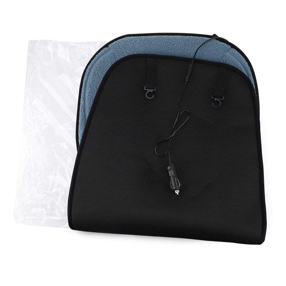 Heated Lambswool Car Seat Cushion for Winter Driving - 16