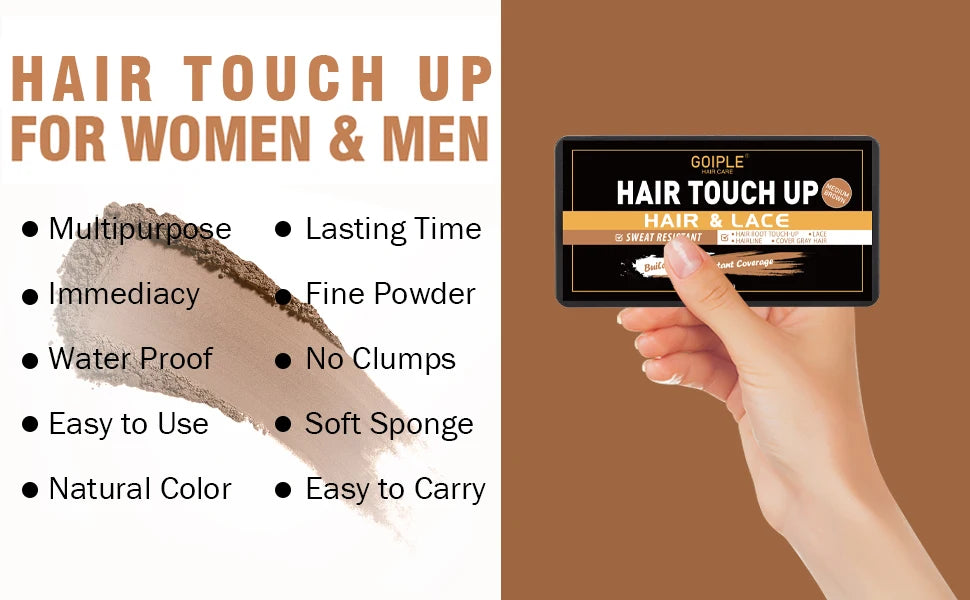 Goiple Hairline Powder Hair Root Touch Up and Eyebrow Concealer