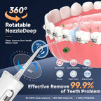 Portable Cordless Water Flosser for Teeth Cleaning and Gum Health