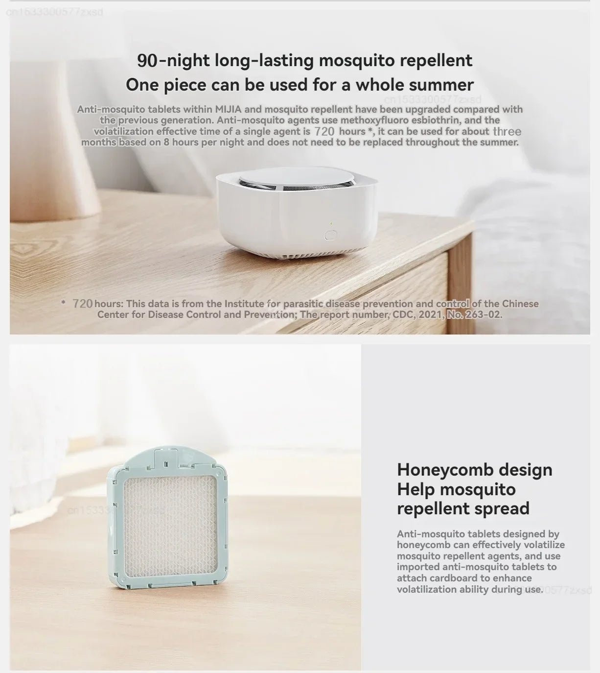 Mijia Smart Mosquito Repellent 2 Replacement Tablet Anti-Mosquito Refill - 8