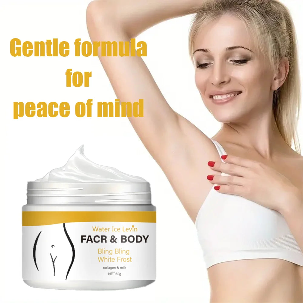 Water Ice Levin Whitening Cream Collagen Moisturizing Face Body Lotion - 7