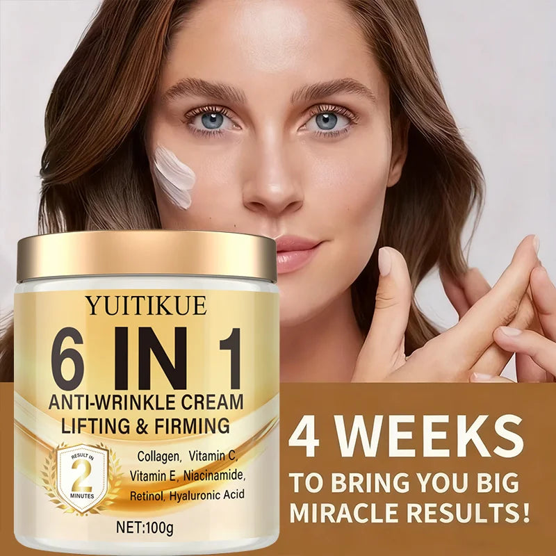 YUITIKUE 6 in 1 Anti Wrinkle Cream Retinol Collagen Face Firming Moisturizer - 5