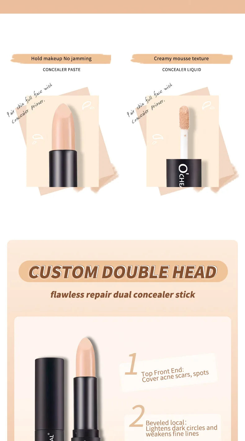 OCHEAL Waterproof Liquid Concealer Full Coverage Face Makeup - 10