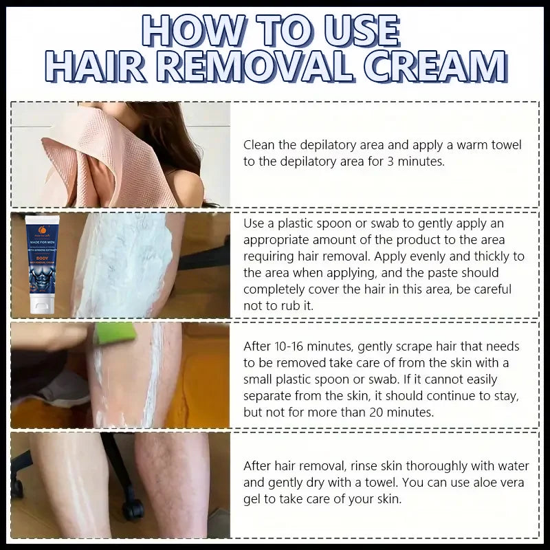 Water Ice Levin Painless Hair Removal Cream for Men and Women 100g