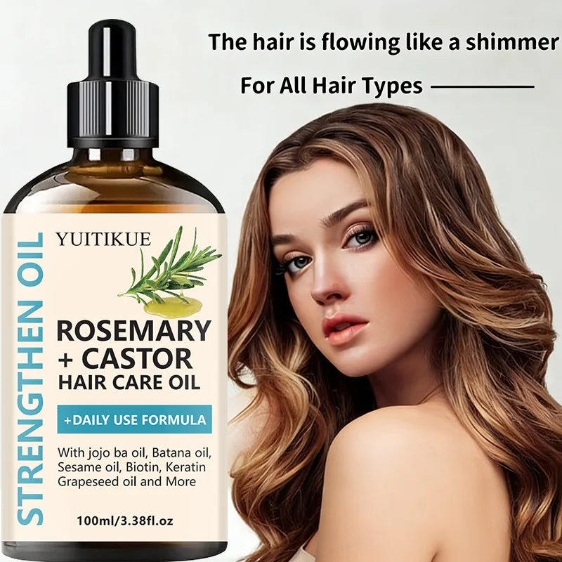 Rosemary and Castor Hair Strengthening Oil 100ml