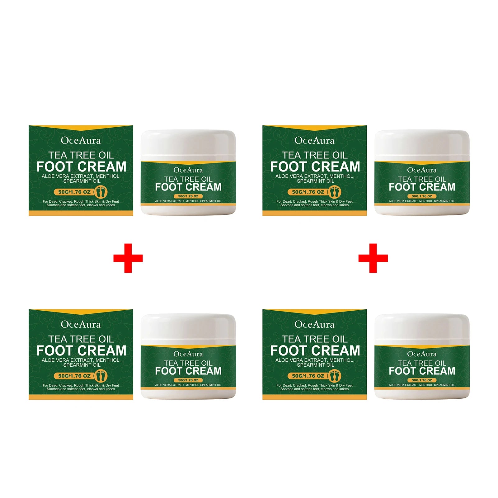 Tea Tree Oil Moisturizing Foot Cream for Cracked Heels - 15