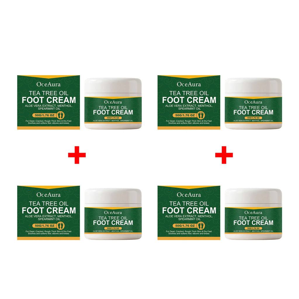 Tea Tree Oil Moisturizing Foot Cream for Cracked Heels