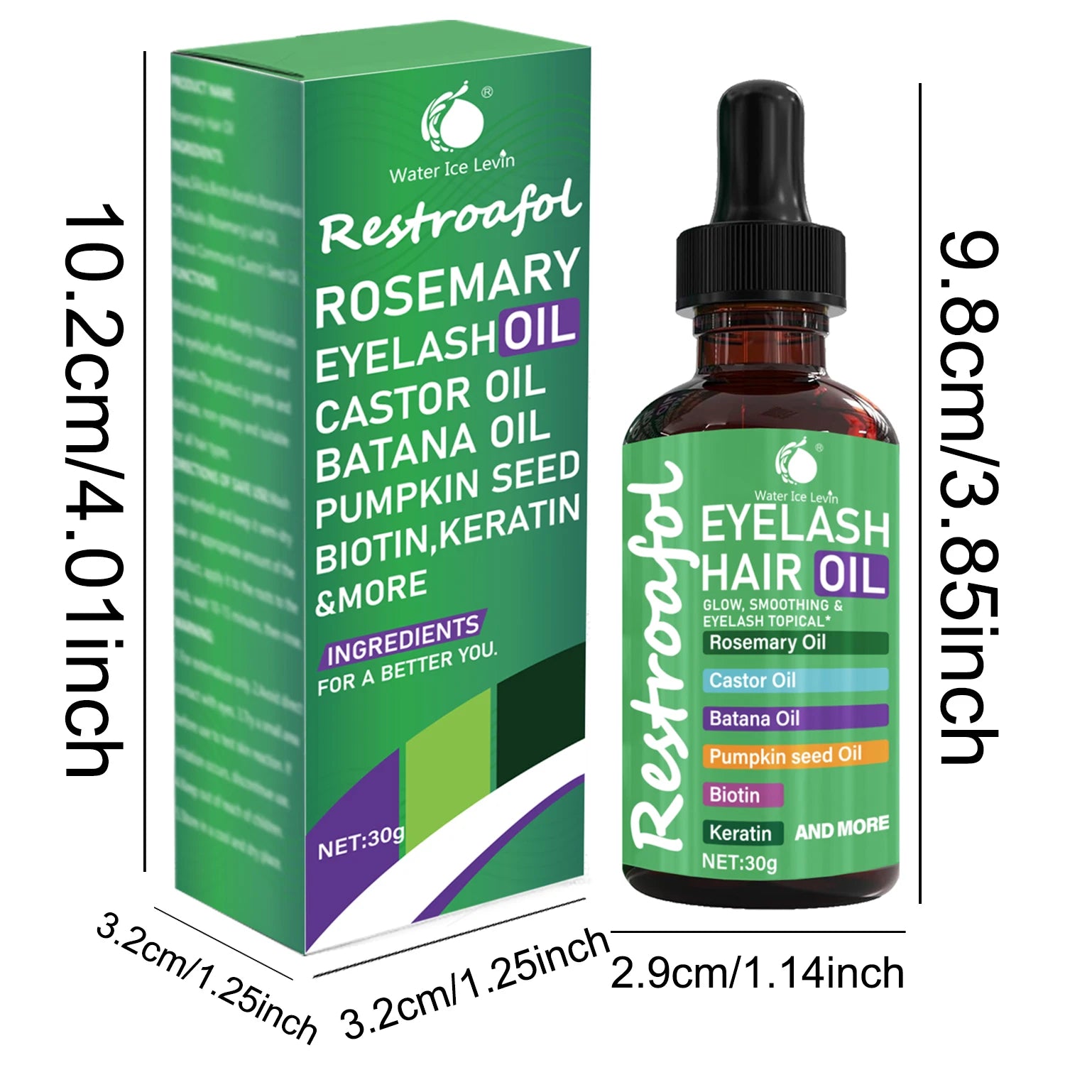 Restroafol Eyelash and Hair Growth Oil with Castor and Rosemary - 5