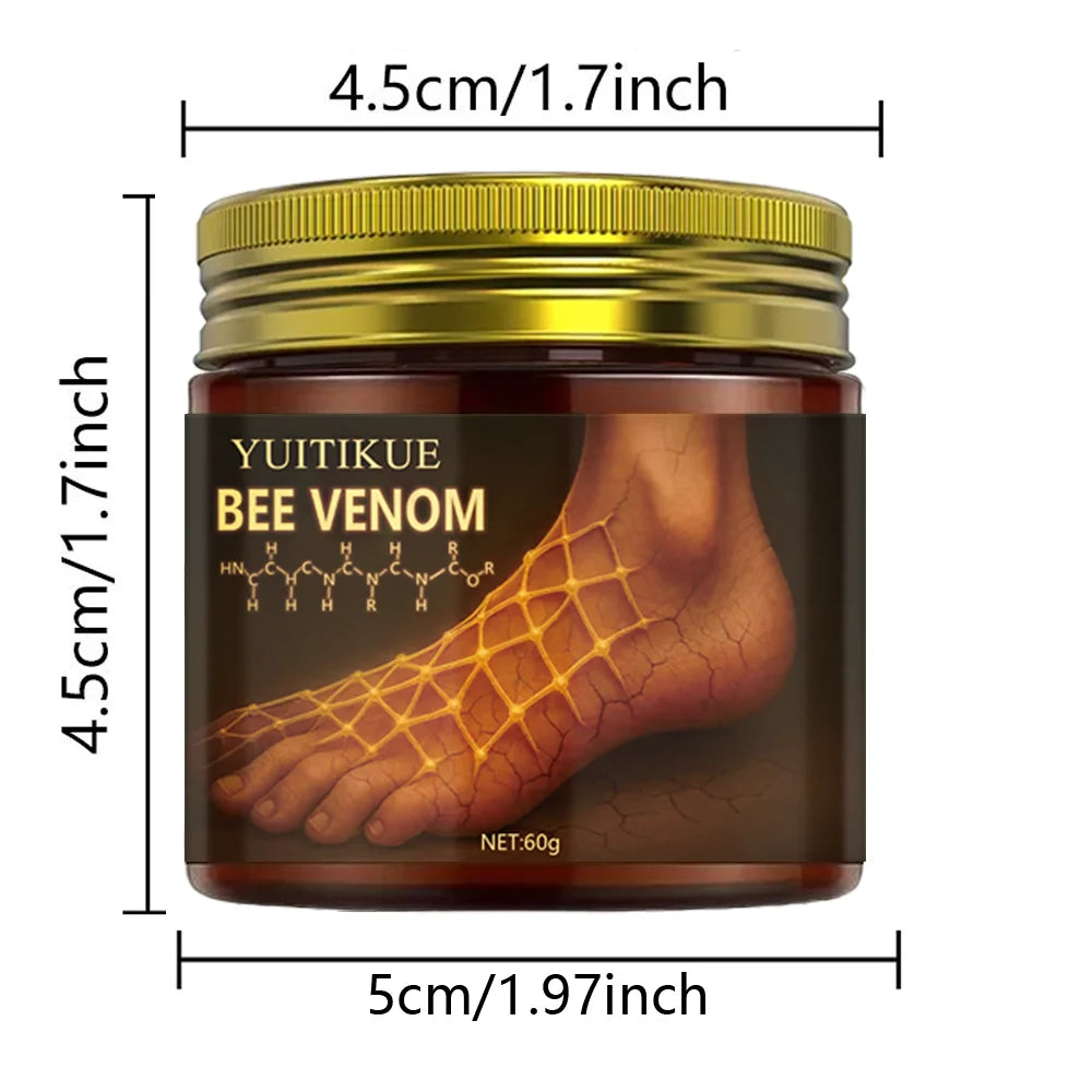 YUITIKUE Bee Venom Foot Cream Moisturizing Repair for Cracked Heels 60g - 8