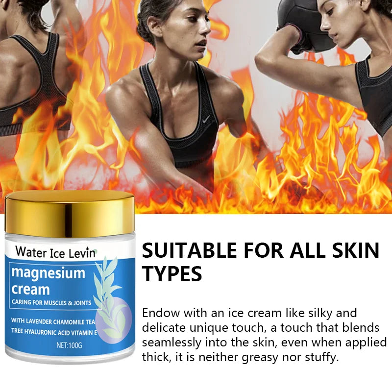 Magnesium Cream for Muscle Relief & Deep Skin Hydration 100g