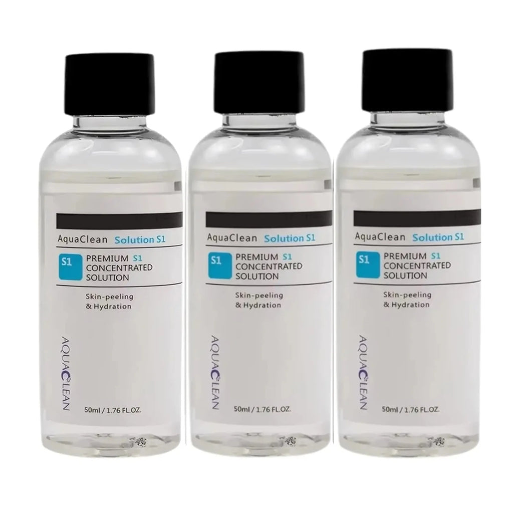 3 Bottle Aqua Peeling Facial Care Concentrate Solution Set S1 S2 S3
