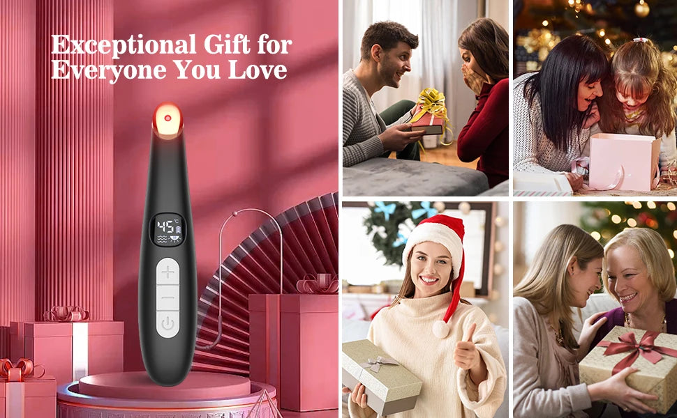 3-in-1 Heated Eye and Face Rejuvenation Massaging Wand - 14
