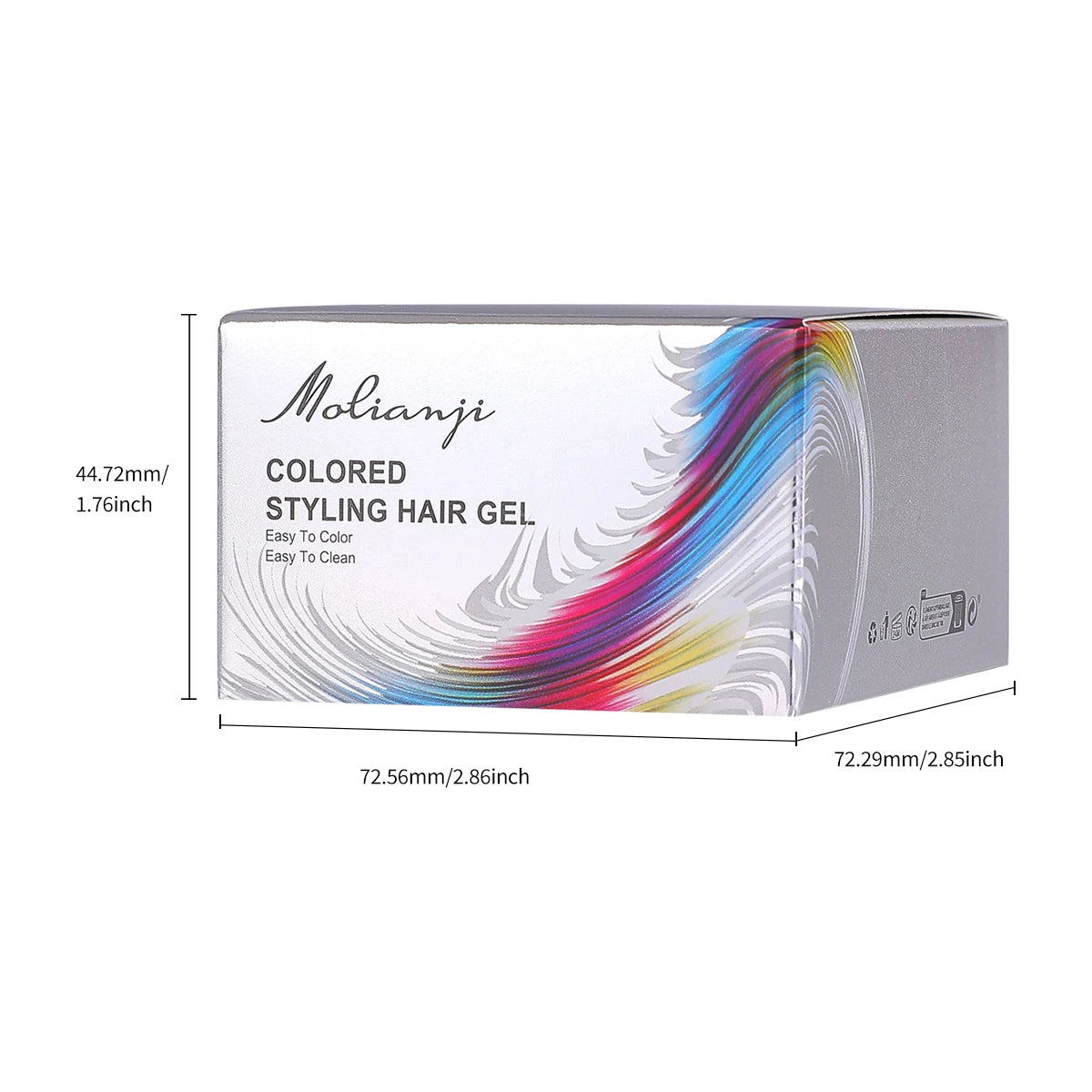 Molianji Disposable Instant Color Hair Styling Gel 100ml