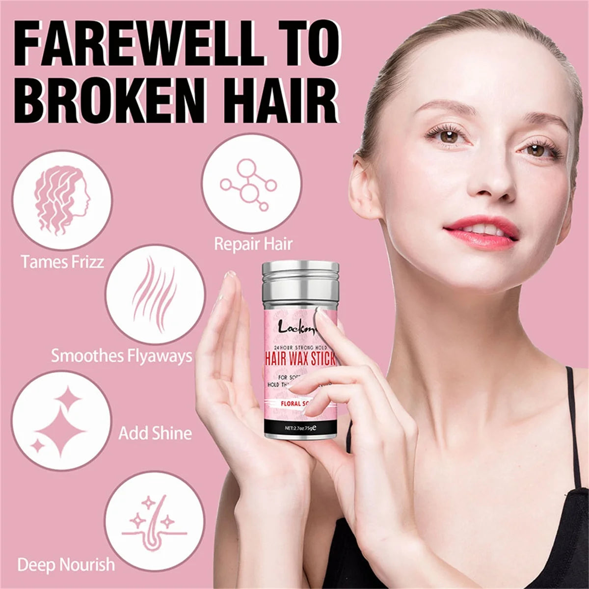 Lockmio Wig Installation Kit Hair Wax Stick Melting Spray Edge Control