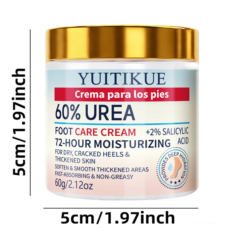 YUITIKUE 60% Urea Foot Cream for Cracked Heels and Dry Skin Repair - 13