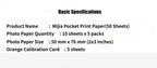 Mijia ZINK Pocket Printer Paper Self-Adhesive Photo Printing Sheets