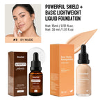 Liquid Foundation and Primer Makeup Set for Long-Lasting Coverage