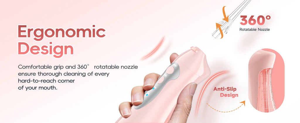 Portable Rechargeable Water Flosser for Teeth Cleaning