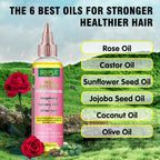 Rose and Black Castor Oil Hair Strengthening and Repair Treatment