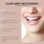 Clove Mint Mouthwash for Bad Breath and Oral Hygiene