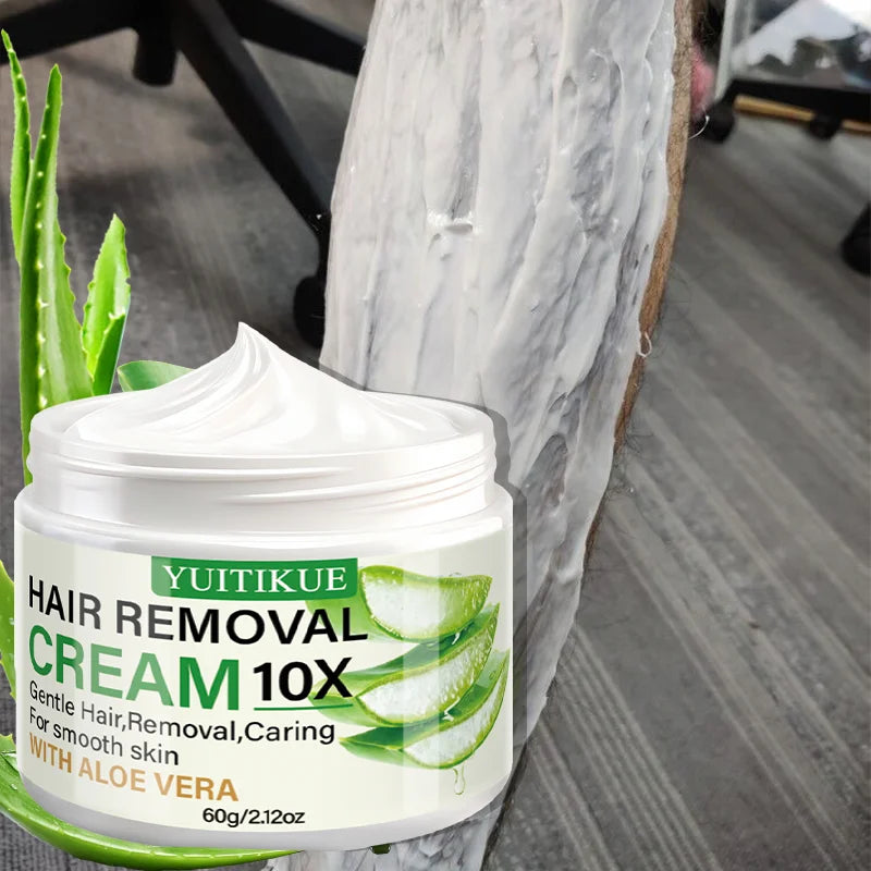 Aloe Vera Hair Removal Cream 60g Unisex Body Hair Remover