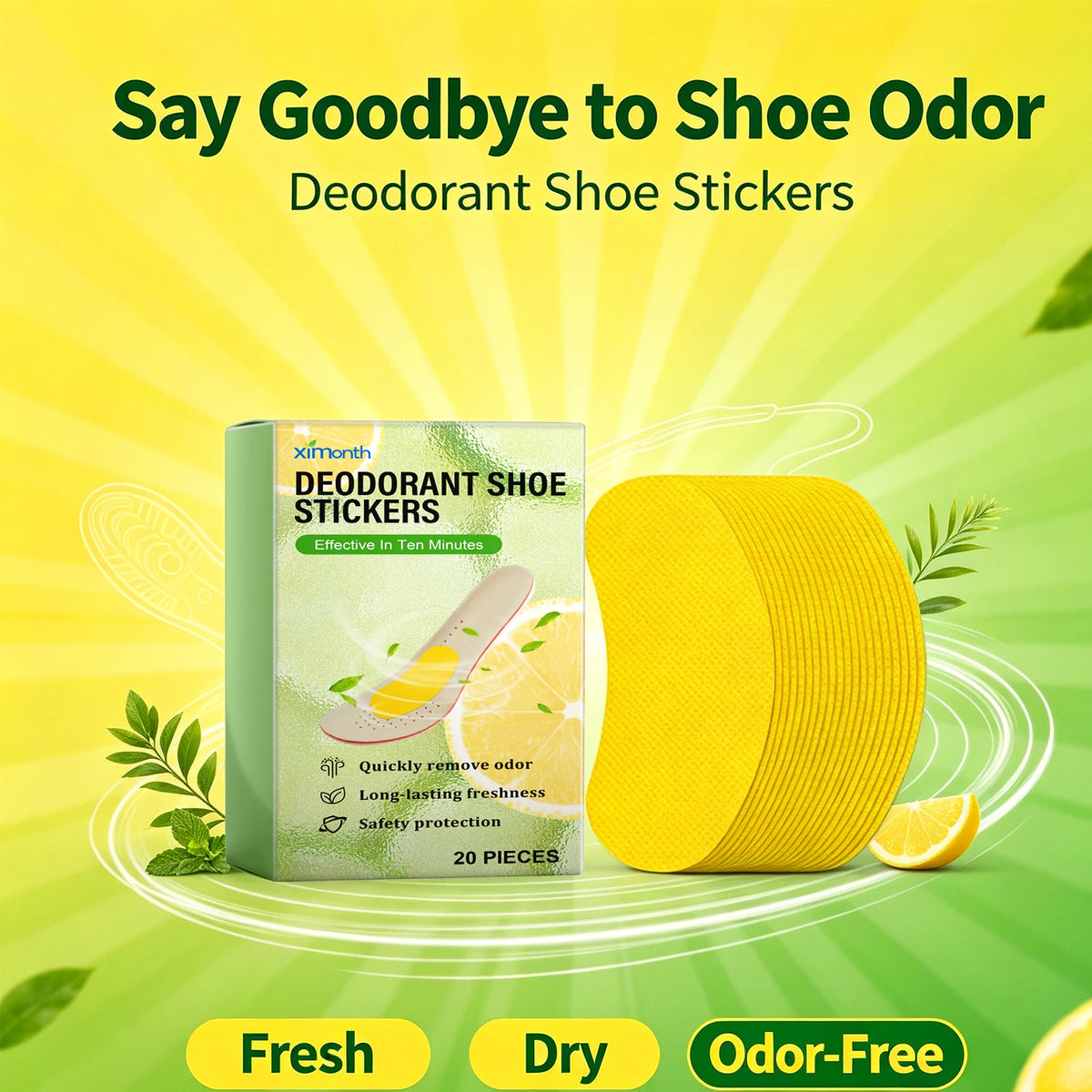 Deodorizing Shoe Patches for Odor Removal and Freshness